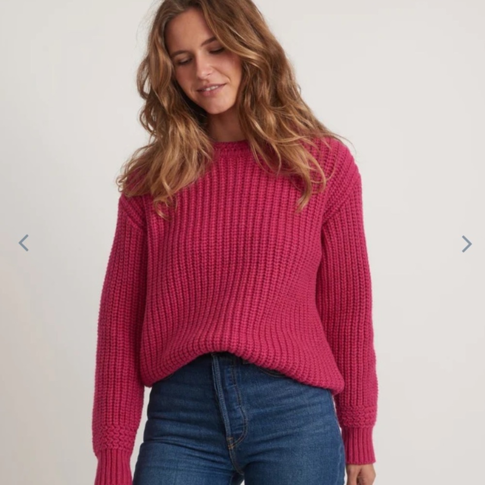 Oversized Crewneck in Rose Violet